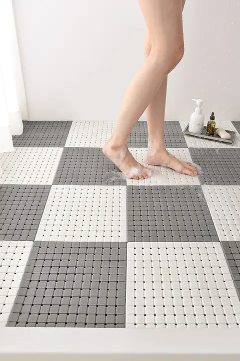 防滑加工のバスルームマット【TPE製・浴室用・シャワー・トイレ用】