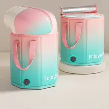 折りたたみ式足湯桶【白鹅绒使用・排水機能付き・膝上タイプ】