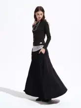 ワイドネックのオフショルダーレーストップス【フィットするデザイン・春秋用】