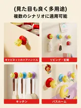 強力吸盤フック【穴あけ不要・キッチン・バスルーム用】