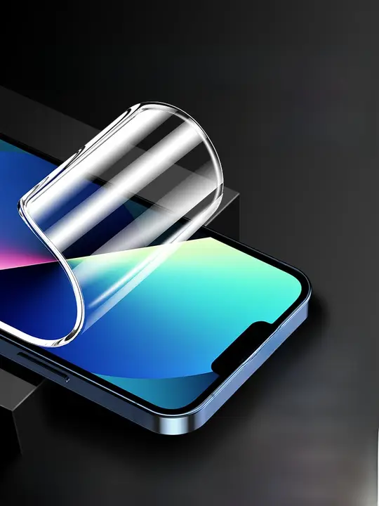 iPhone 13/13 Pro/13 Pro Max用 全面保護 強化ガラスフィルム【防落下・柔軟素材・全画面対応】