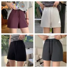 極上の柔らかさのエアコットン製Aラインワイドショートパンツ【女性用・立体カット・フィット】（セットアップ対応）