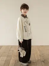 男児用 極上の柔らかさのプリントシャツ【秋冬向け・綿100%・シンプルデザイン】