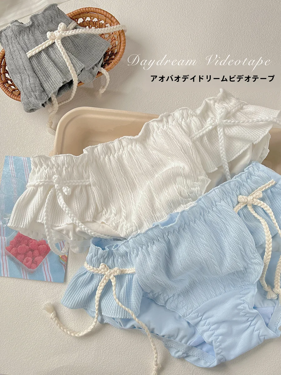 麦穗コットンリボン三角パンツ：夏用ショーツ交換時の快適性と通気性の実証