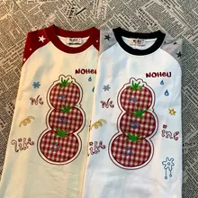 星柄デザインの半袖Tシャツ【ユニセックス・コットン・ゆったりシルエット】（セットアップ対応）