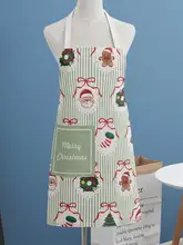 クリスマスデザインの防水エプロン【男女兼用・かわいいスタイル・キッチン用】
