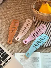 防静電効果のあるポータブル長髪用ヘアブラシ【女性用・マッサージ機能付き・美容】