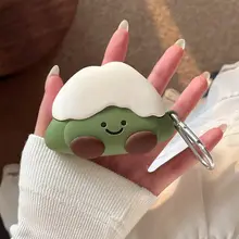 抹茶雪山デザインのAirPods Pro用シリコンイヤホンケース【かわいい・男女兼用・耐衝撃】