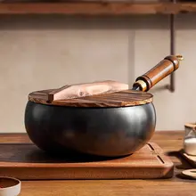 手作りの厚手炒め鍋【非コーティング・耐摩耗・家庭用】