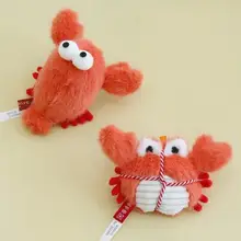 蟹とロブスター型の猫用おもちゃ【キャットミント・歯磨き・鈴付き】