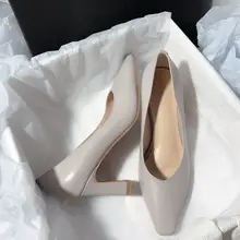 真皮製 ハイヒール【エレガント・シンプルデザイン・通勤用】