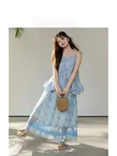 刺繍レース付き日焼け防止マキシスカート【ボディポジティブ・夏のリゾートスタイル】