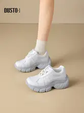 厚底ラウンドトゥ女性用スニーカー【軽量・快適・シンプルデザイン】