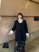 高級感ある国風カーディガン【長袖・ゆったりしたデザイン・復古スタイル】