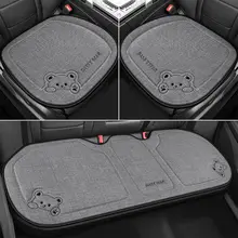通年対応 リネン製車用シートカバー【通気性・夏用・汎用】