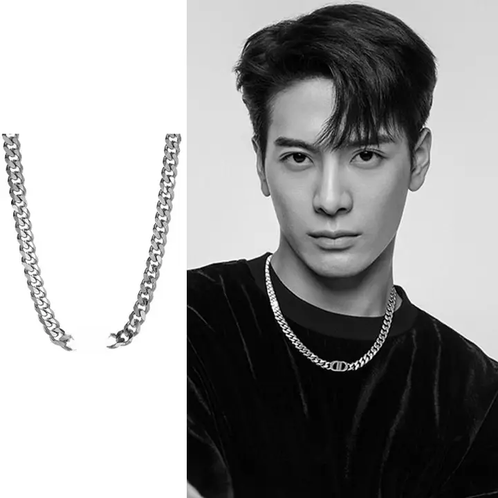 スタイリッシュな男性用ネックレス【高級感・チタン鋼・ユニセックス・ヒップホップデザイン】