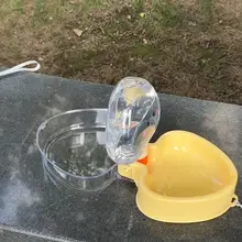ペット用折りたたみ式水分補給器【犬用・水と餌が一体型・持ち運び便利】