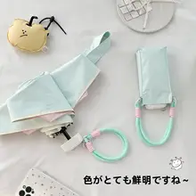 軽量な手動折りたたみ日傘【UVカット・晴雨兼用・カラフルデザイン】
