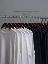 250gコットン製ヴィンテージ長袖Tシャツ【クルーネック・ルーズフィット・ホワイト】