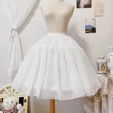 ロリータスタイルのフレアスカート【調整可能・柔らかなペチコート】