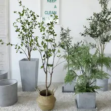 フェイク緑植物 椿の木【インドア装飾・リビングルームや店舗用】