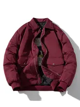 秋冬用 アメリカンヴィンテージ スタイル コットンジャケット【男女兼用・フラップ襟・ルーズフィット・厚手・パイロットジャケット】
