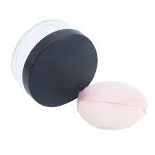 携帯用ルースパウダー容器【化粧用・パフ付き・おしゃれデザイン】