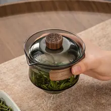 ガラス蓋付きボウルは熱くない ティーカップ 200ml