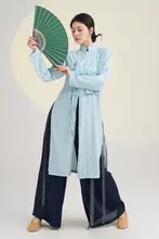 モダン中式ダンス衣装【中長丈・軽やかな動き・太極・女性用】（セットアップ対応）