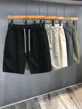 高品質リネン製 メンズカジュアルショートパンツ【ウォッシュ加工・夏用・ゆったりスタイル】