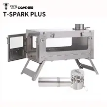 TSprak plus 折り畳み式チタン焚き火台【軽量・ポータブルデザイン】