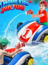 子供用エアボート【PVC製・水遊び用・スプリンクラー付き・アウトドア対応】
