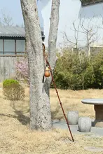 手作り漆塗りの筍竹製登山杖【防身用・文人杖・竹根仕様】