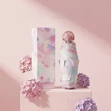 防水UVカット傘【超軽量・折りたたみ・女性用・ギフトボックス付き】