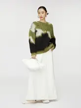 秋用の極上の柔らかさの暖かいウールニット【ゆったりフィット・厚手・肉厚】