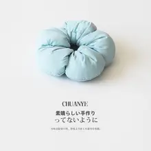 カラフルな五弁花デザインのヘアゴム【簡約スタイル・まとめ髪用】（セットアップ対応）