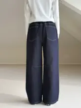 デニムパンツ キッズ ガールズ ダッドデニム カーブド ルーズ カジュアル 韓流 秋