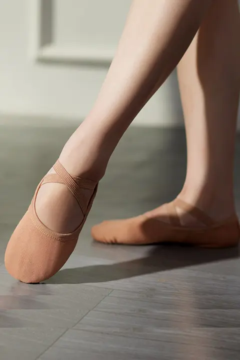 全弾力布使用のソフトソールダンスシューズ【秋冬用・大人向け・子供向け・クラシックバレエ】