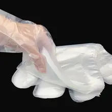 使い捨てPE薄膜手袋【美容・理髪用・白・耐久性・染髪用】
