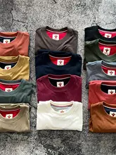 アメリカンスタイル ビンテージ加工 ラウンドネック Tシャツ【220g・夏用・ゆったりサイズ】