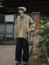 アメリカンヴィンテージ風 シャツジャケット【多ポケット・男女兼用・カジュアル】（セットアップ対応）