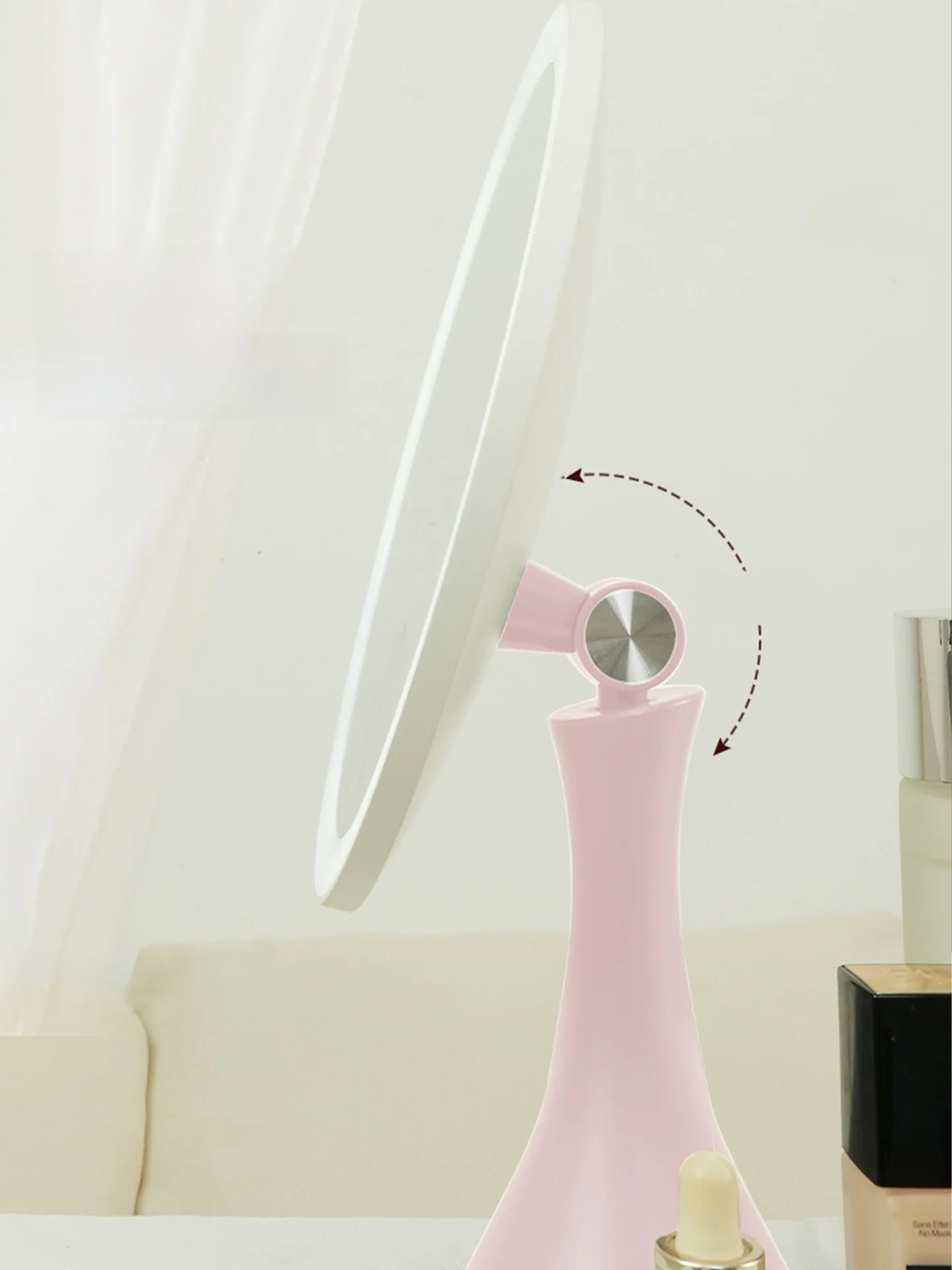 MINISO 明るさ調整可能なデス クトップ化粧鏡：母の日向け美容家電の実用性と性能評価