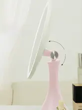 MINISO 明るさ調整可能なデスクトップ化粧鏡【大きめ・毛穴拡大機能・女性用】