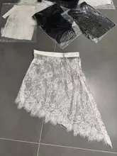 大きいサイズ 蕾絲半身スカート【夏用・ファッション・不規則デザイン】（セットアップ対応）