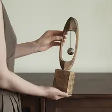 栗石のクリエイティブなゆらゆらボール装飾工芸品【侘寂風・アートインテリア】
