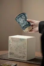 マグカップ ティーカップ 汝窯磁器 花柄 手作り セラミック 「JOJO'S L. PD.」