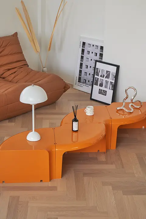 Norchair 北欧デザインの分割式カフェテーブル【プラスチック製・インテリア用・家庭用】