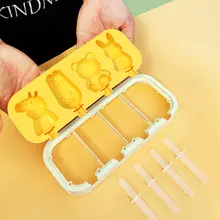 子供用チーズスティックアイスクリーム自家製型【食品級シリコーン・蓋付き】