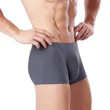 極上の柔らかさの無痕男士平角パンツ【通気性・中腰・単色・一枚仕立て】