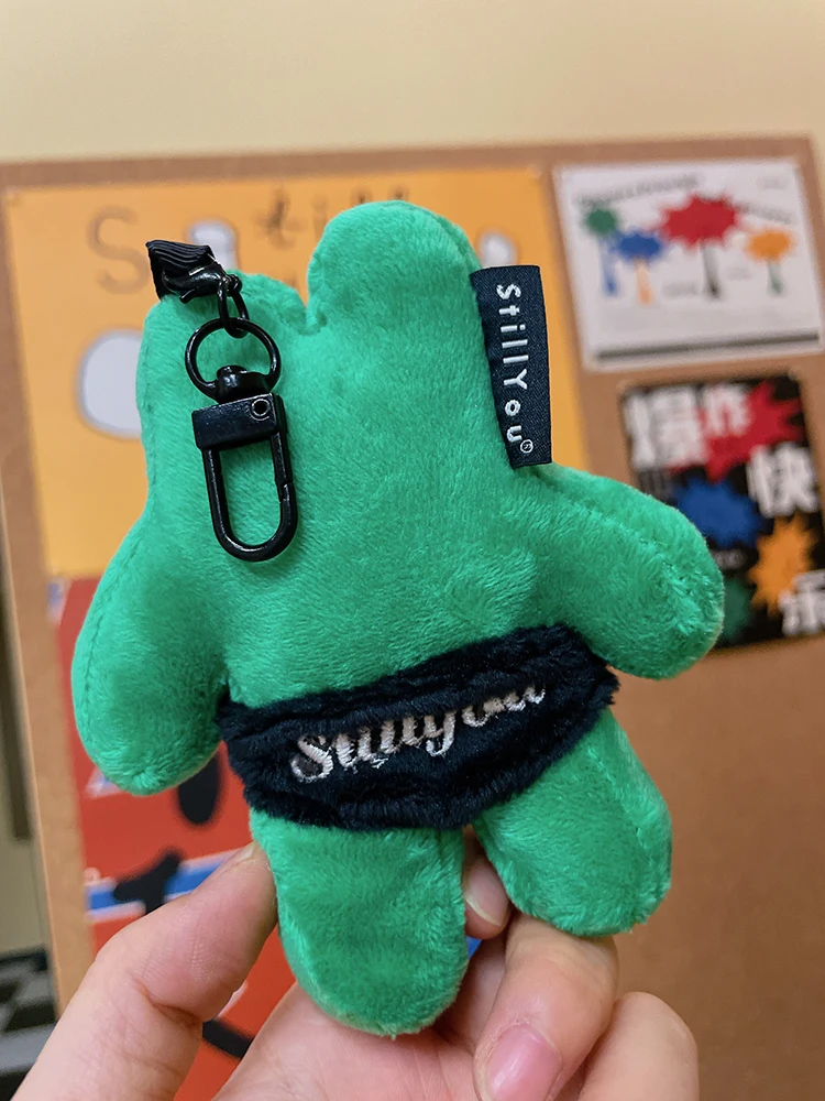 かわいいウサギのぬいぐるみキーホルダー：デコレーションに最適な緑色公仔の使い方と特性